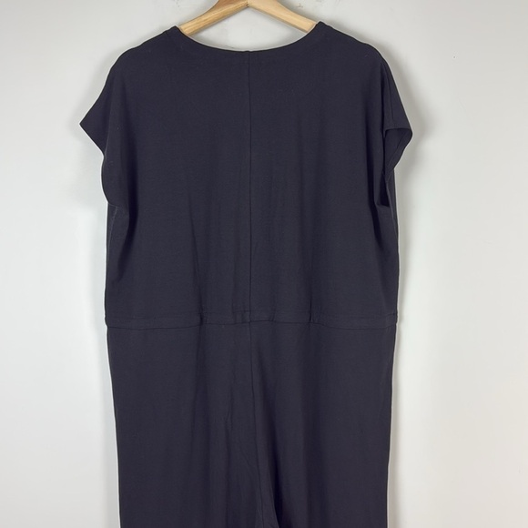 Eileen Fisher Fine Jersey Wide-Leg Jumpsuit Black NEW - Picture 10 of 12